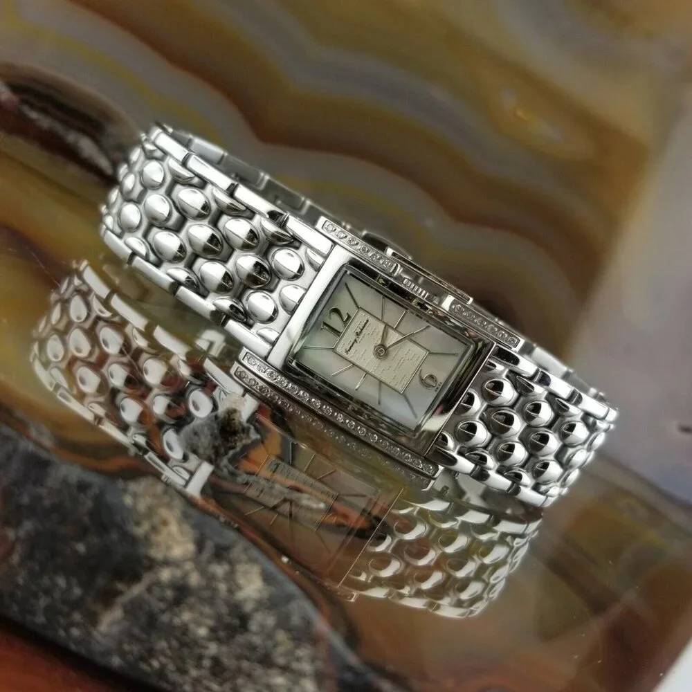 Womens TOMMY BAHAMA Diamond Shores Silver Watch